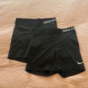 Bundle - 2 Pairs - Nike Pro 3" Shorts - Size Small